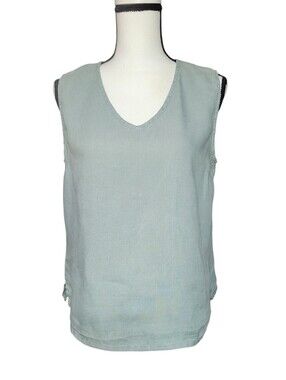 Match Point 100% Linen Sleeveless Top